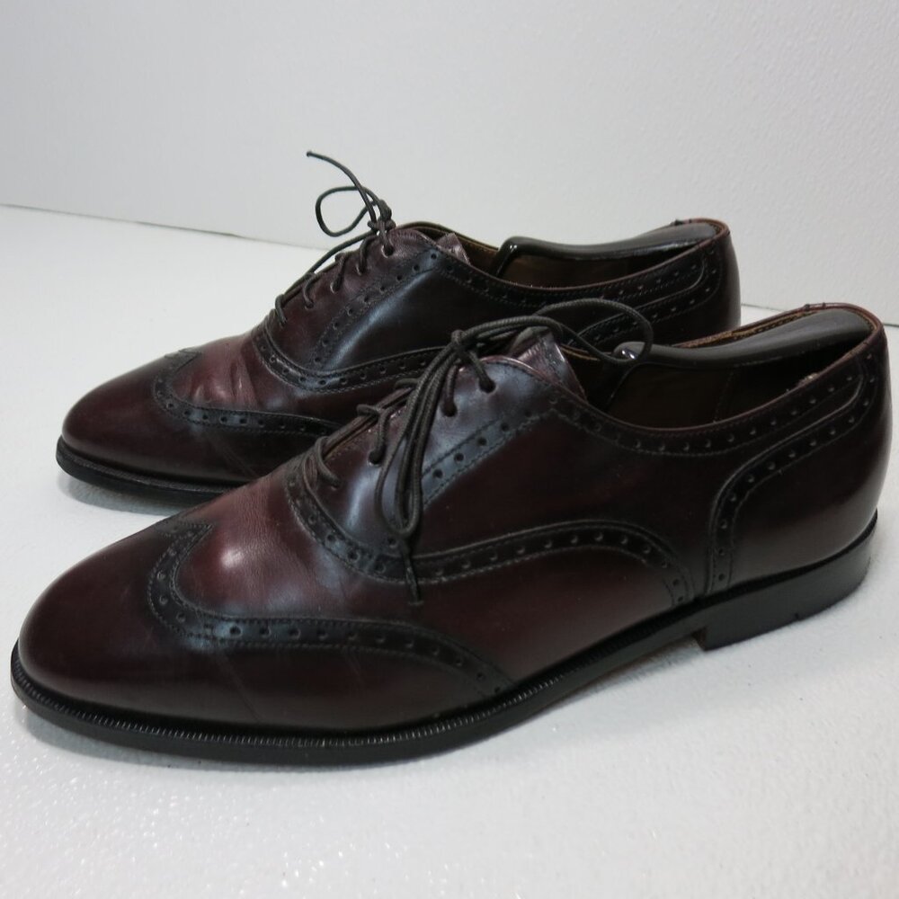 Cole Haan Brogue Leather Men's Dress Wingtip Oxfords Formal Footwear USA 10 D